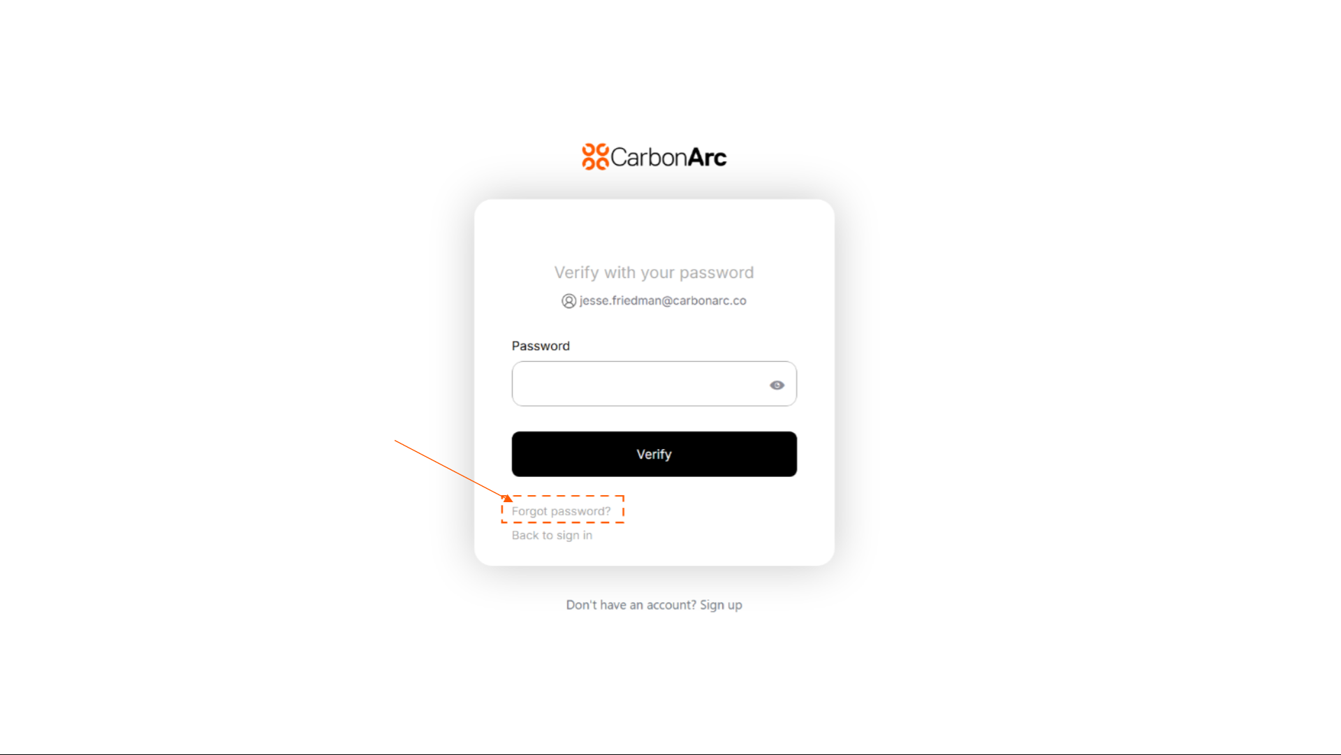 Click Forgot Password