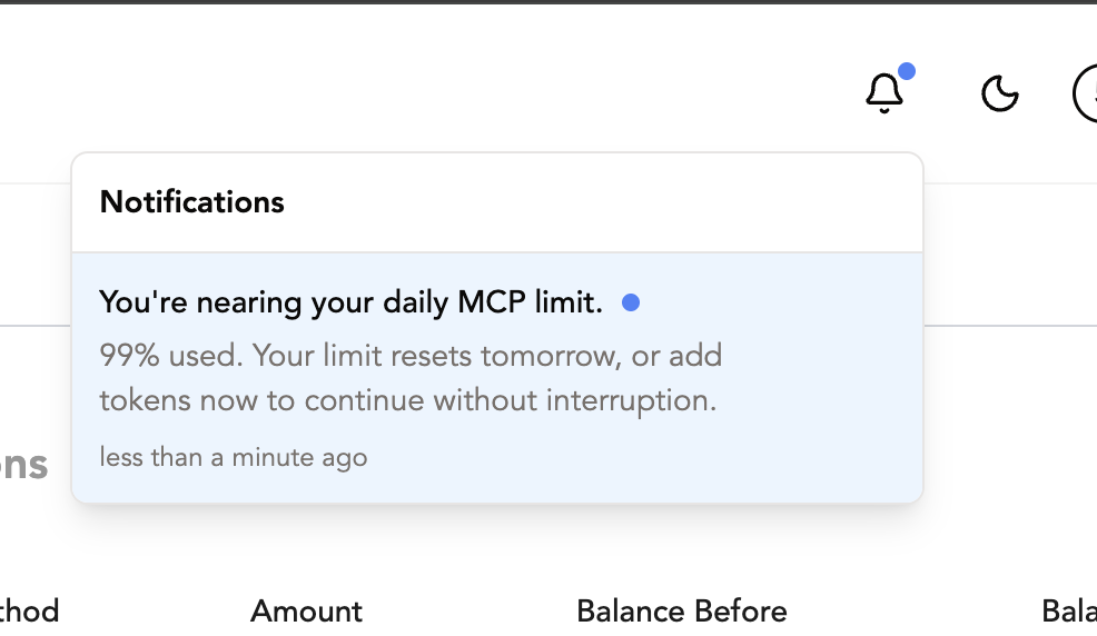 MCP Usage Notifications